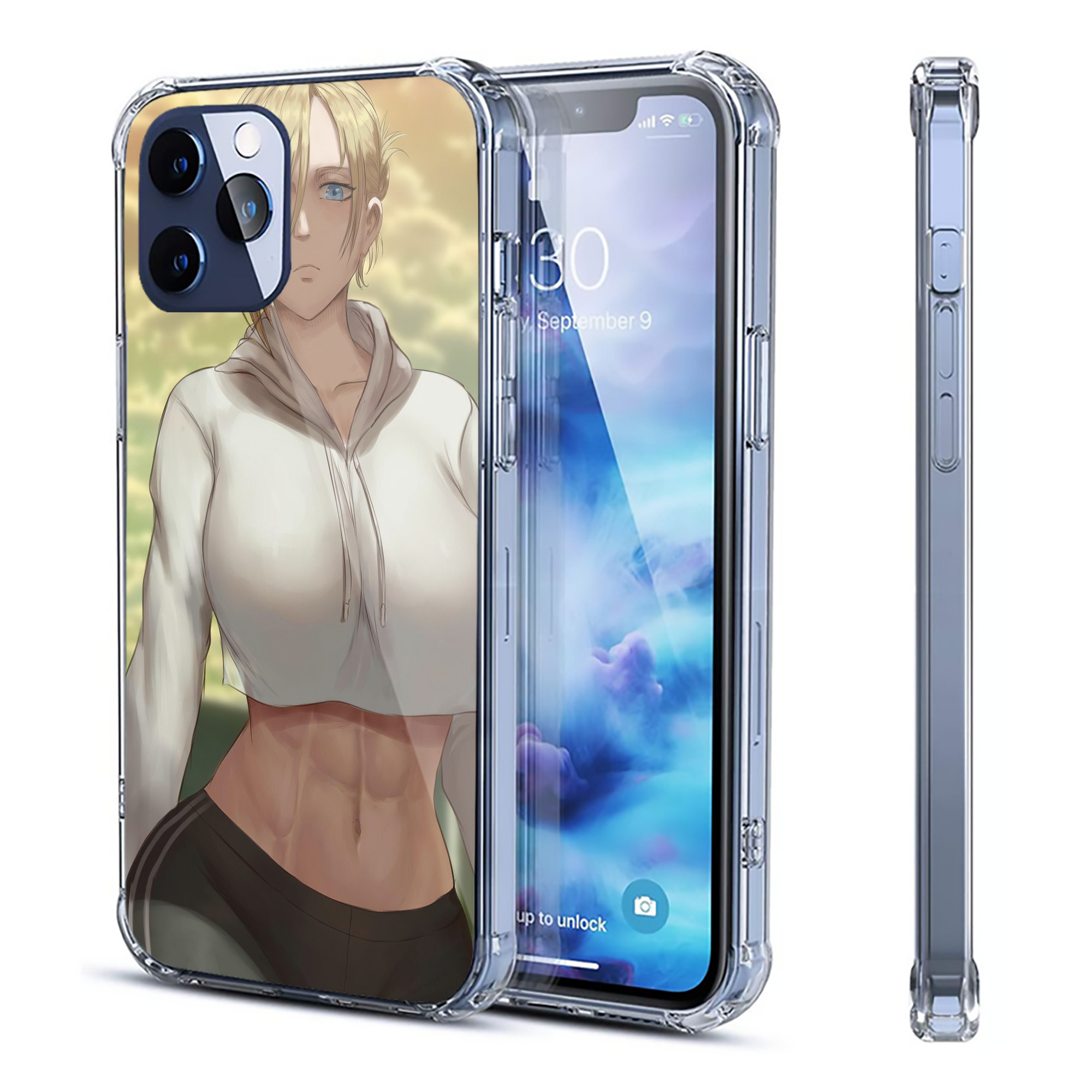 （画像用） 進撃の巨人 Attack on Titan 【iPhone 12シリーズ対応】透明スマホケース（クリアソフトケース）